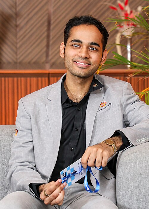 Portrait of Arjun Erigaisi